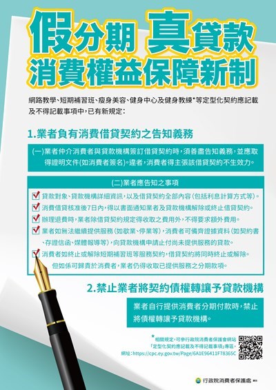 假分期真貸款-消費權益保障新制